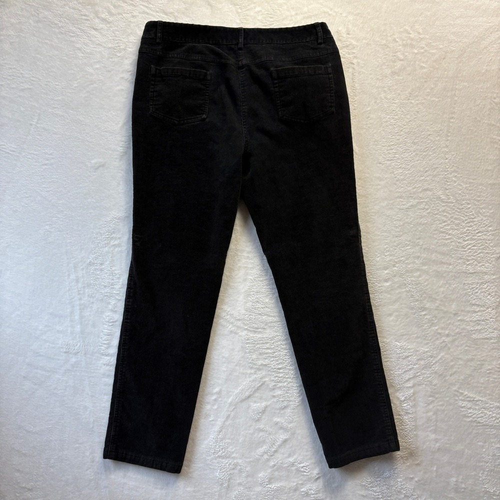 J. McLaughlin Black Corduroy Pants Size 12 Women's Classic Fit - Picture 9 of 11